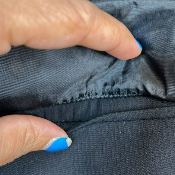 Emma James Womens Black One Button Blazer Suit Jacket SIZE 9 - Picture 5 of 9